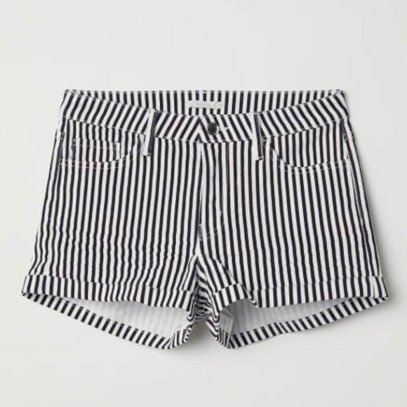 Forever XXI Pin Stripped Linen Shorts - Picture 1 of 5